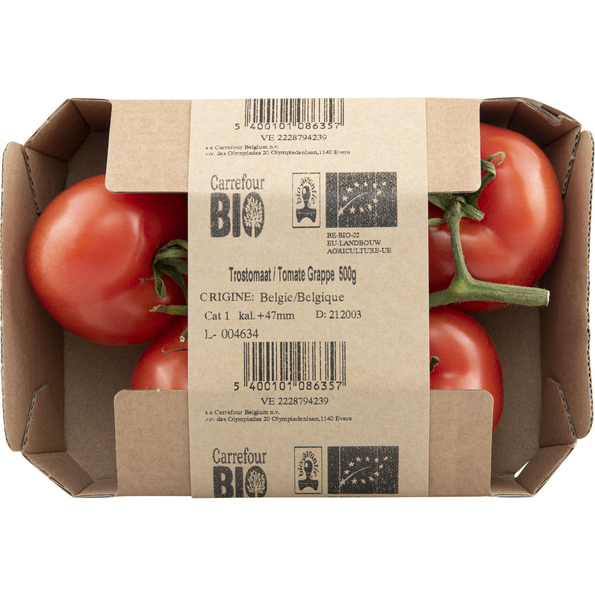 Carrefour BIO Tomates en Grappe 500 g