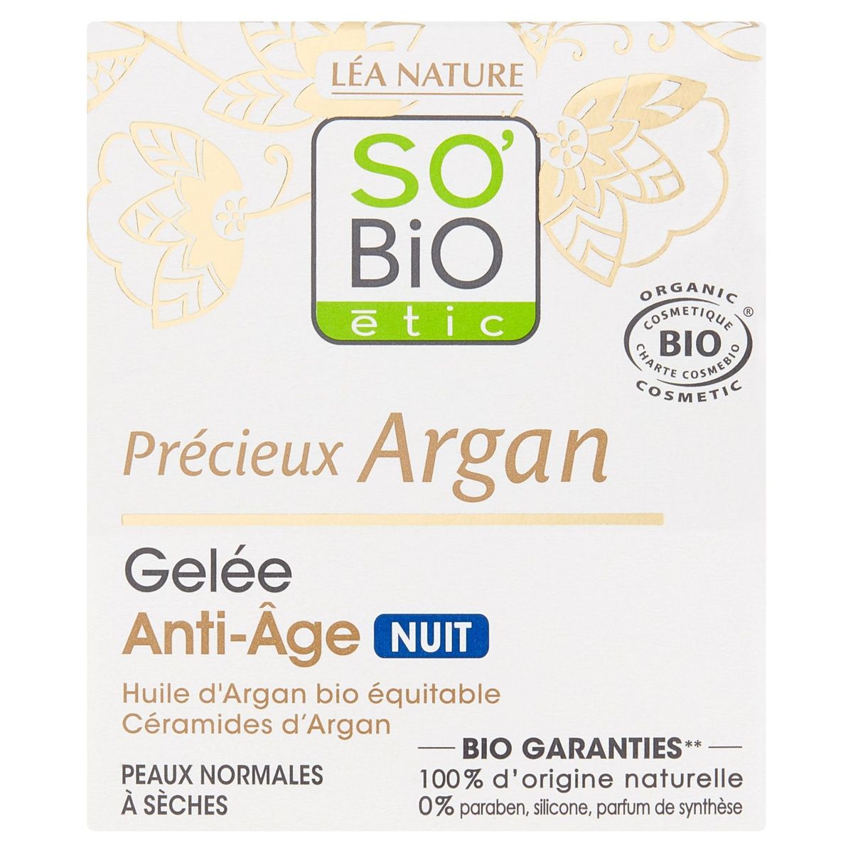 SO'BiO étic Précieux Argan Gelée Anti-Âge Nuit 40 ml | Carrefour Site