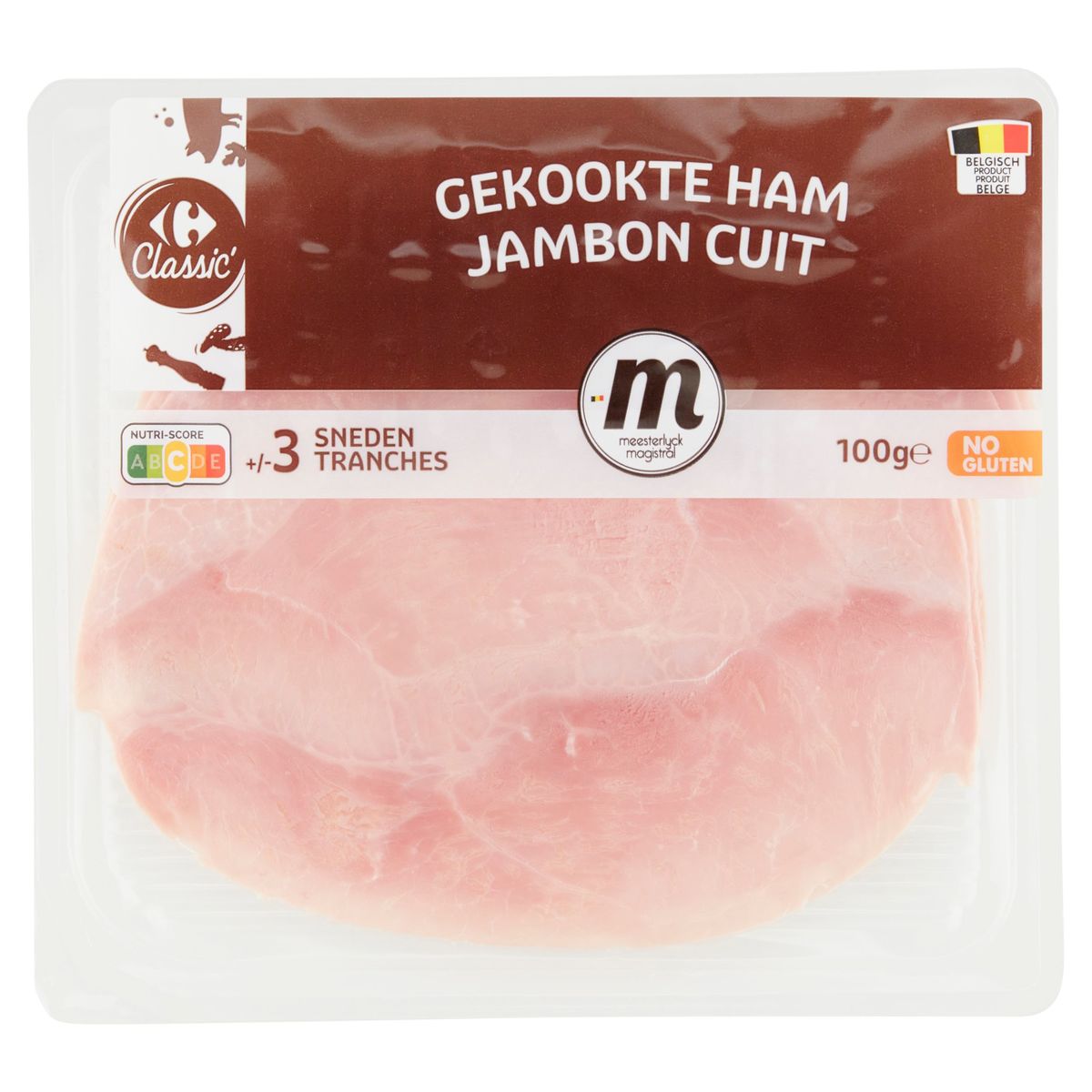 Carrefour Classic' Gekookte Ham 100 g
