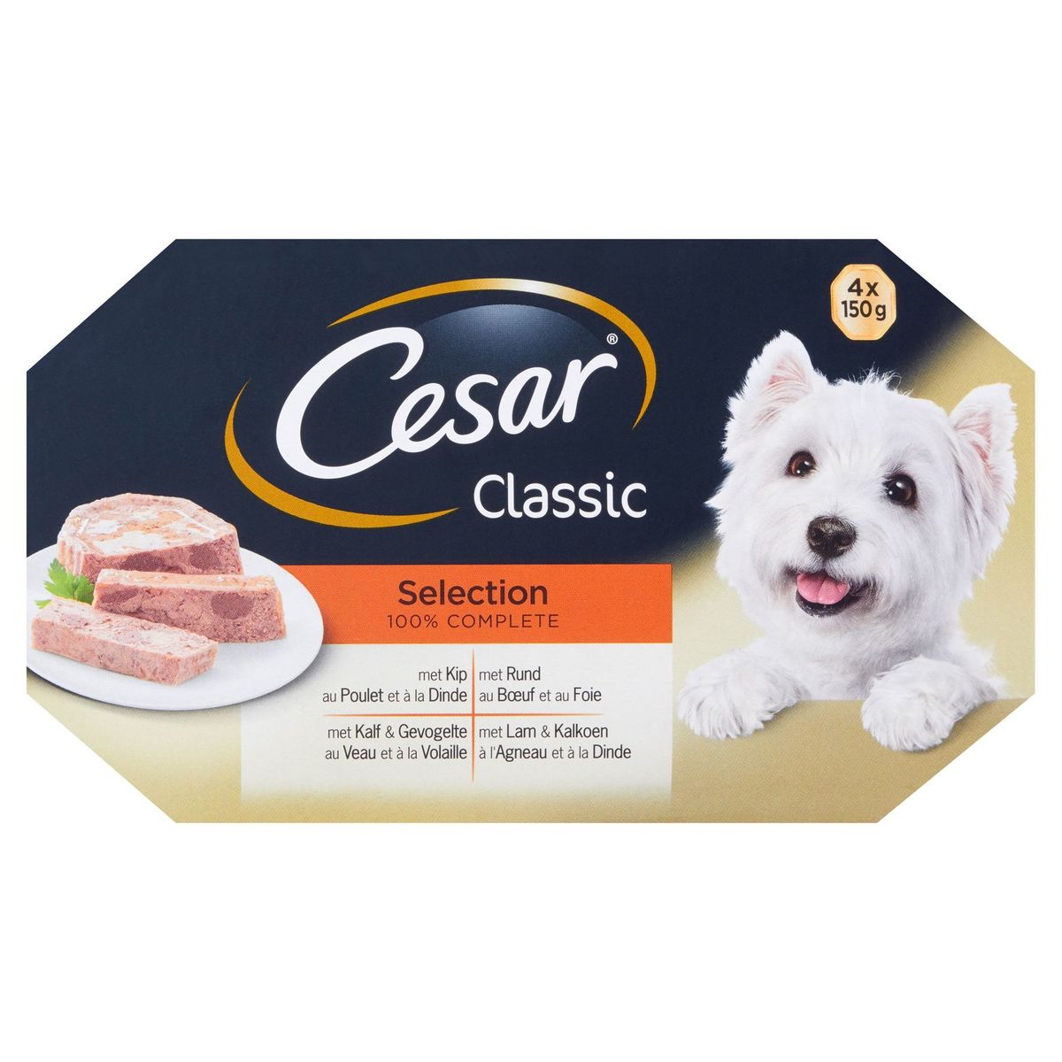 Cesar Classic Selection 100% Complete 4 x 150 g