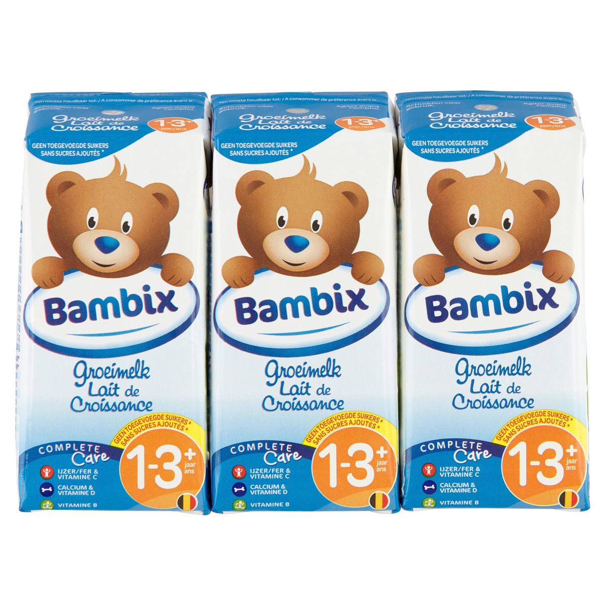 Bambix Complete Care Lait de Croissance 1-3+ Ans 3 x 200 ml