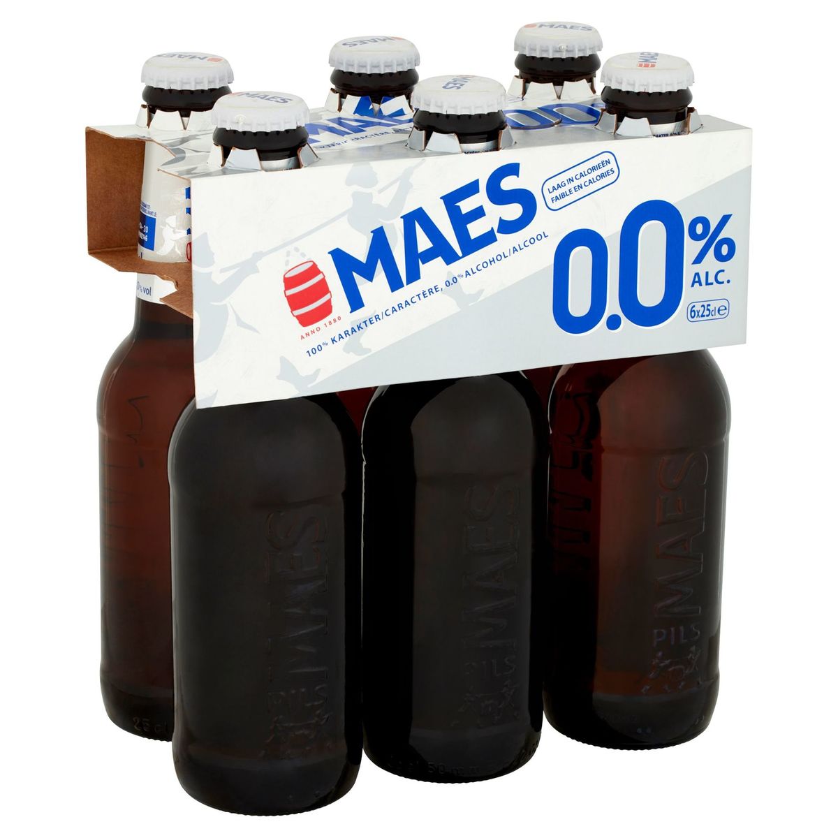 Maes Bière Blonde Pils Sans alcool 6 x 25 cl Bouteille