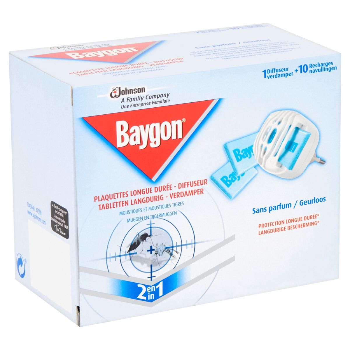 Baygon Tabletten Langdurig - Verdamper 2 in 1 10 x 0.635 g