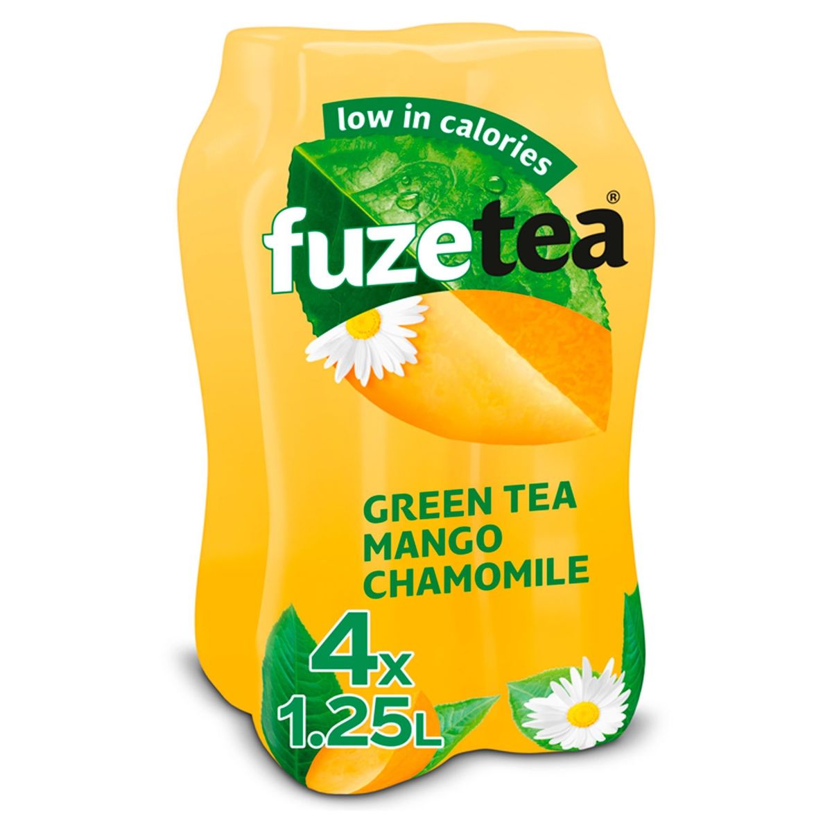 Fuze Tea Green Tea Mango Chamomile Iced Tea 4 x 1.25 L