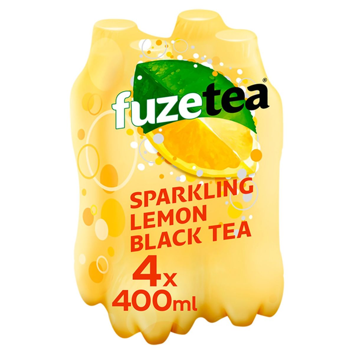 Fuze Tea Sparkling Black Tea Iced Tea 4 x 400 ml