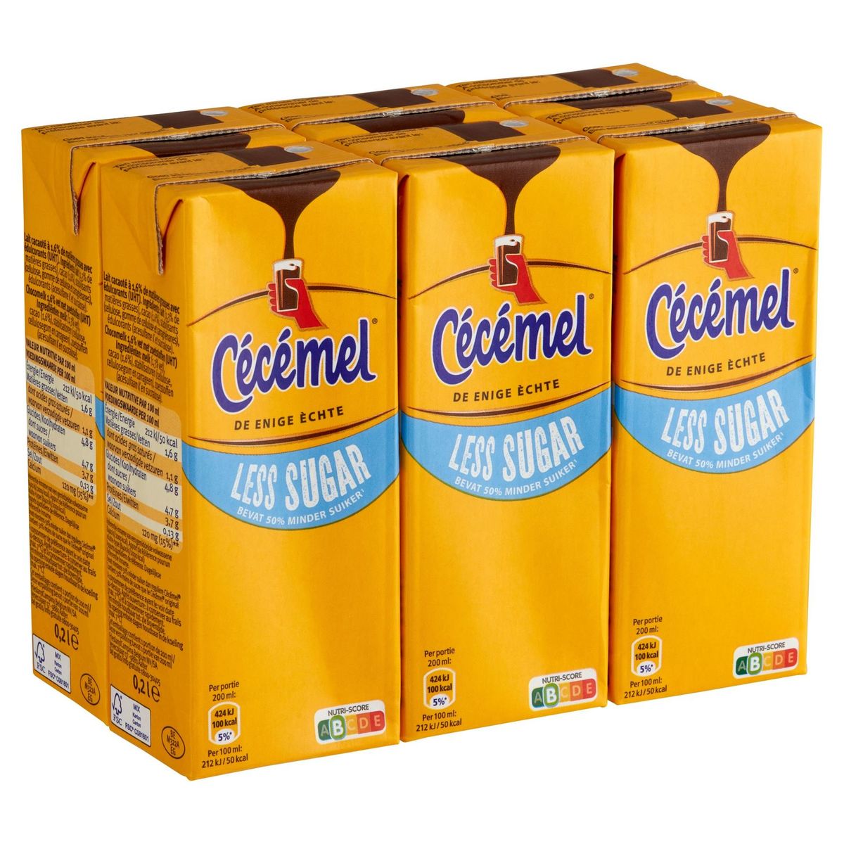 Cécémel Less Sugar 6 x 200 ml