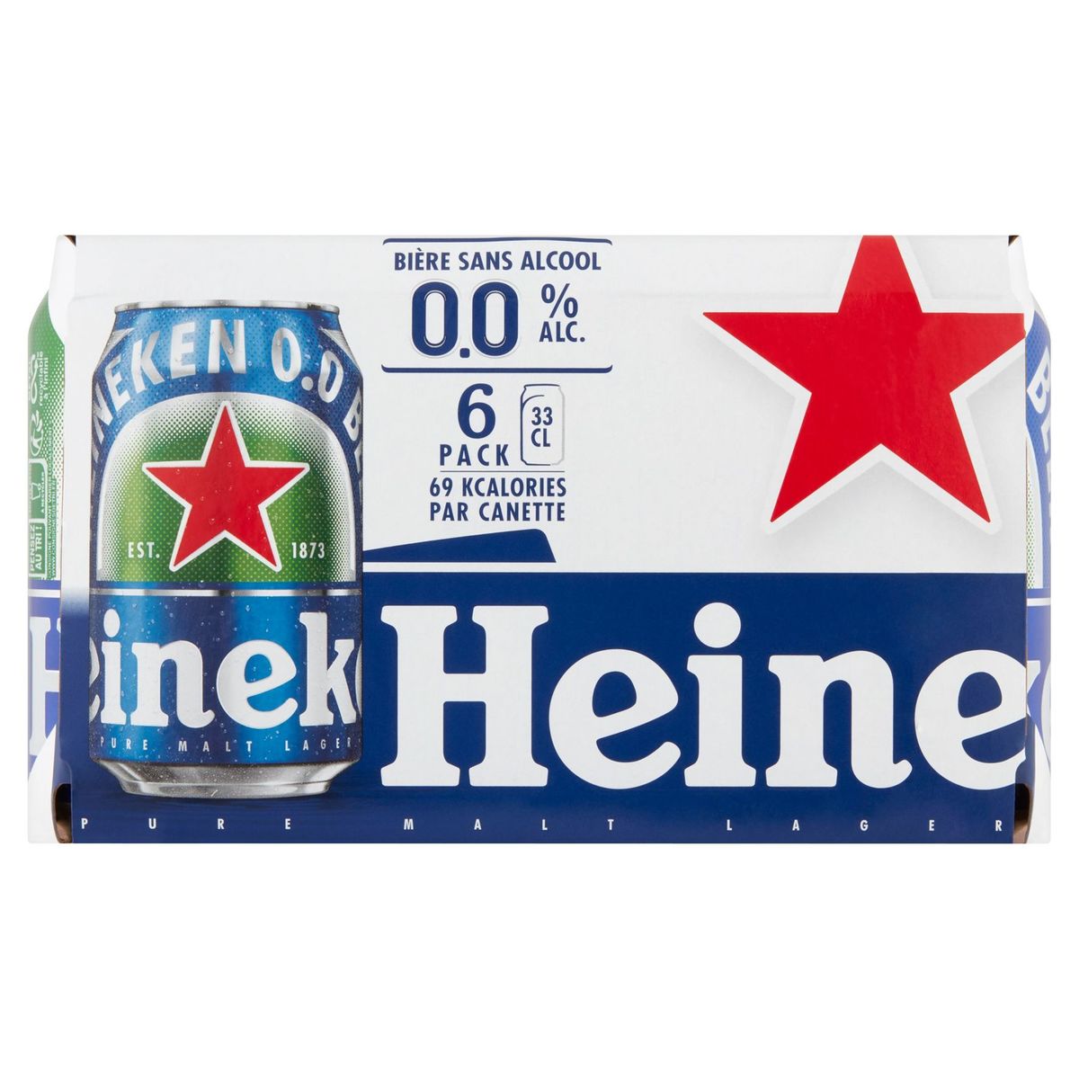 Heineken Blond bier Pils Alcoholvrij bier 6 x 33 cl Blik