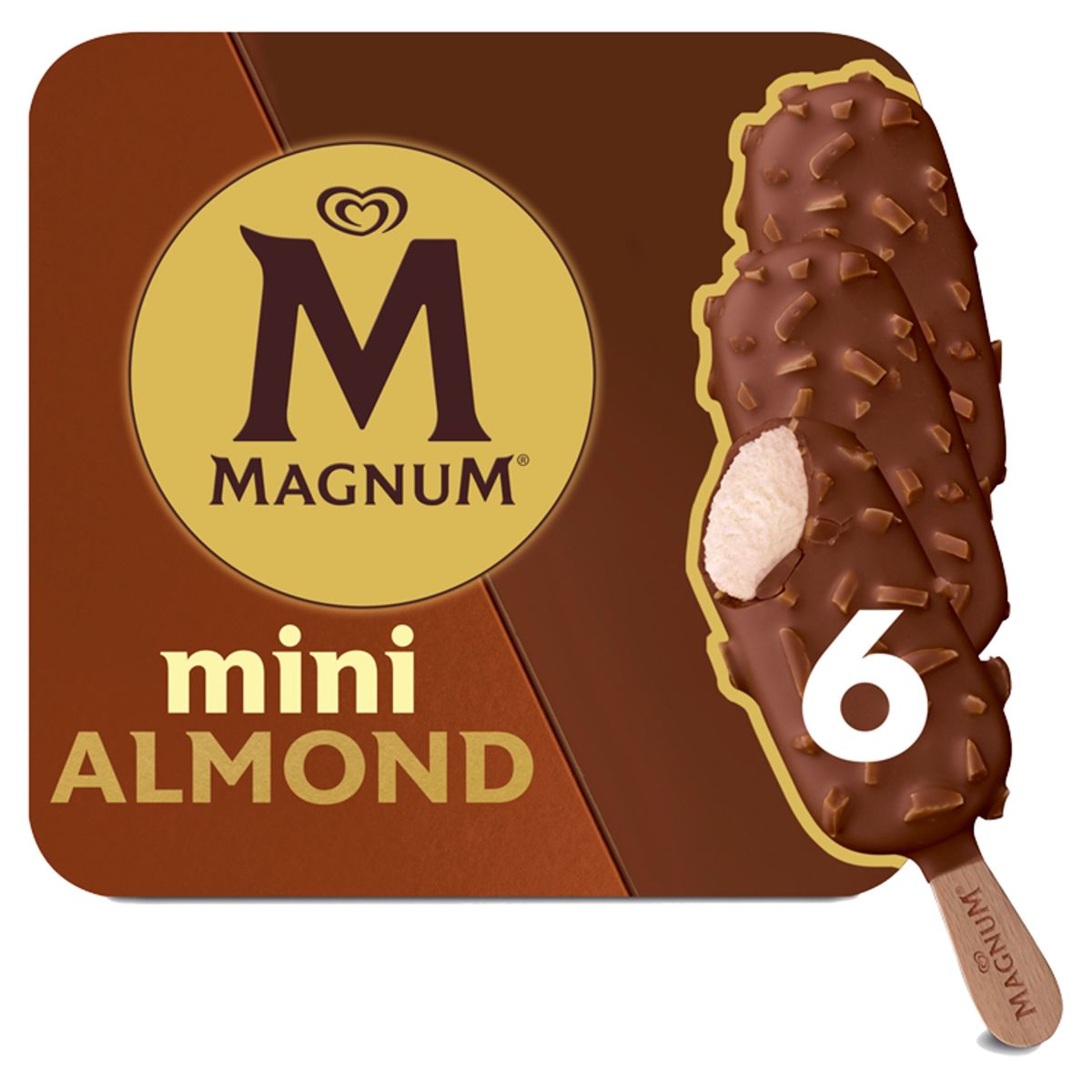 Magnum Ola Ijs stick Amandel Mini6x55 ml