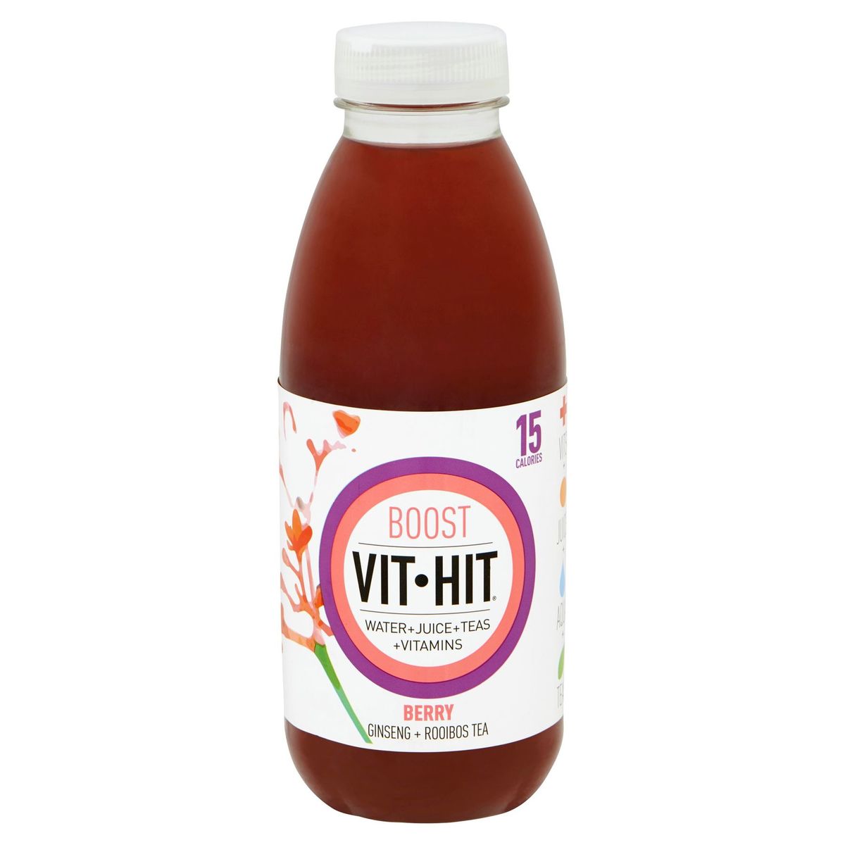 Vit Hit Boost Berry Ginseng + Rooibos Tea 500 ml