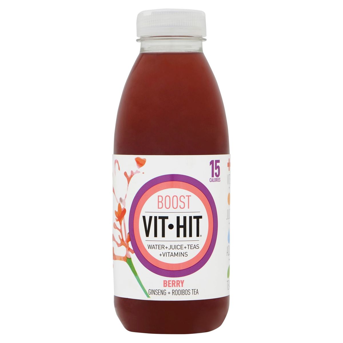 Vit-Hit Boost Berry Ginseng + Rooibos Tea 500 ml