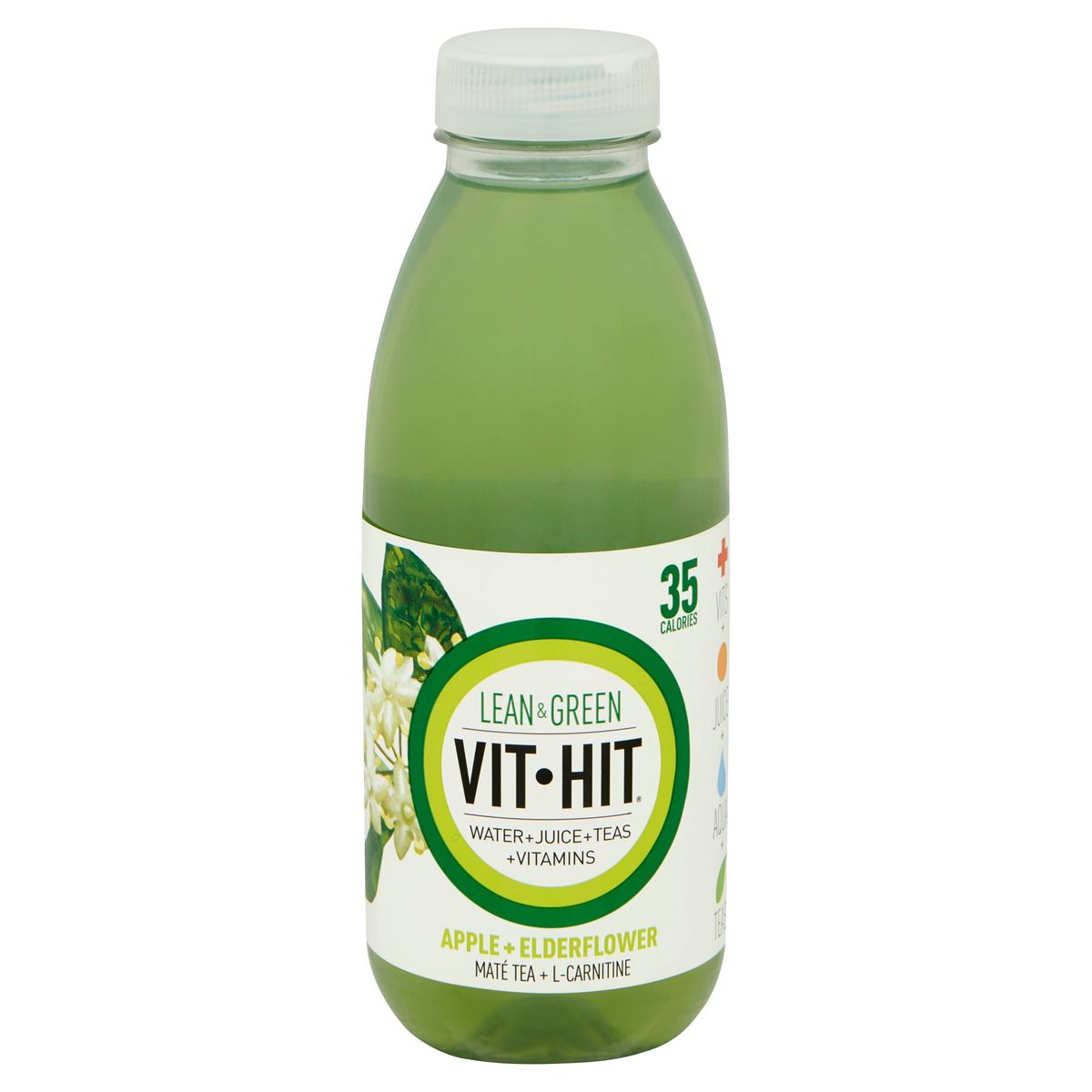 Vit Hit Lean & Green Apple + Elderflower 500 ml