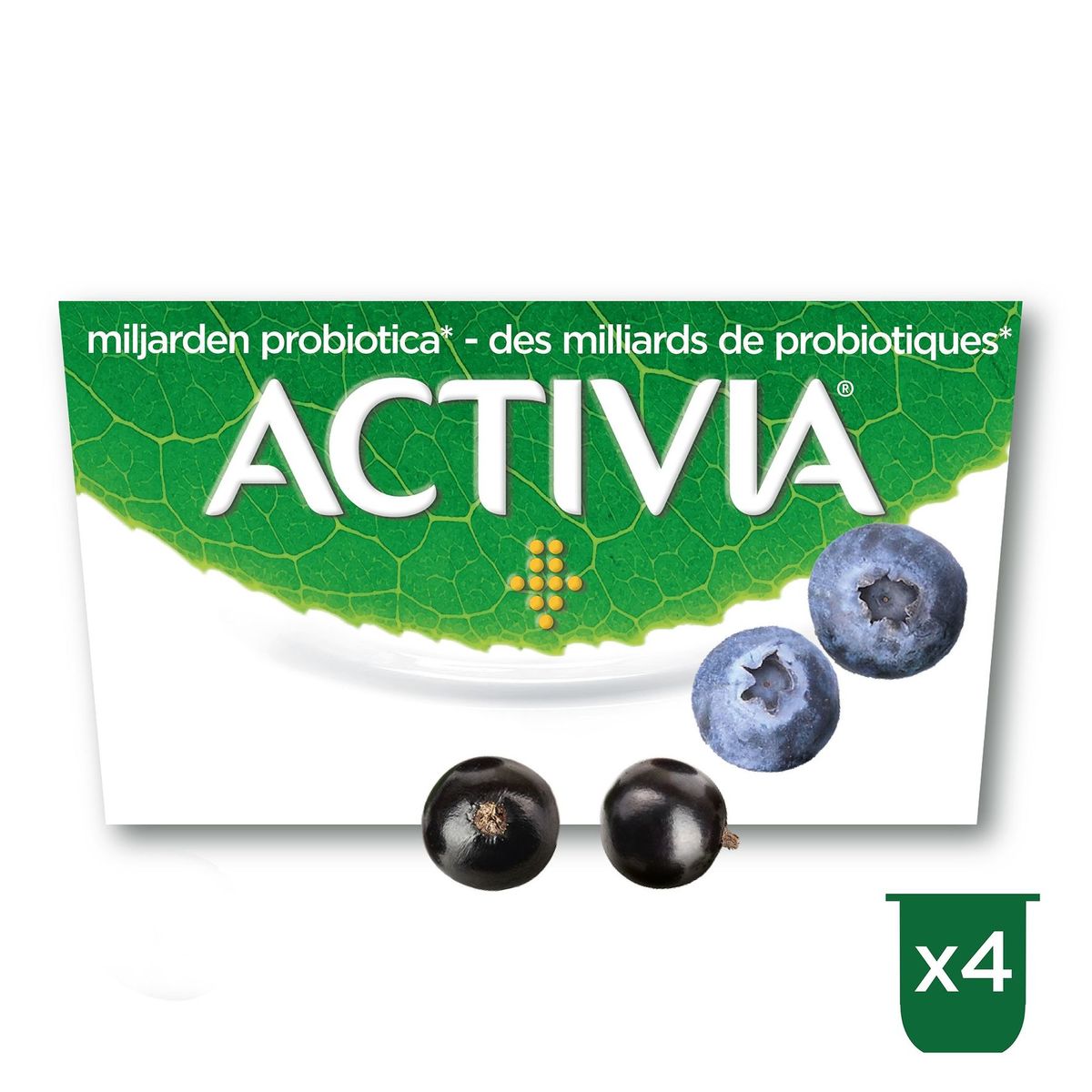 Activia Yoghurt Bosbes met Probiotica 4 x 125 g