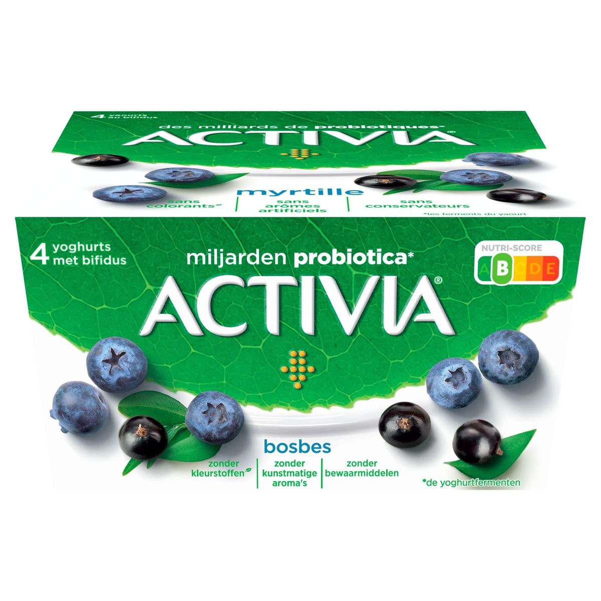 Activia Yaourt Myrtille avec Probiotiques 4 x 125 g