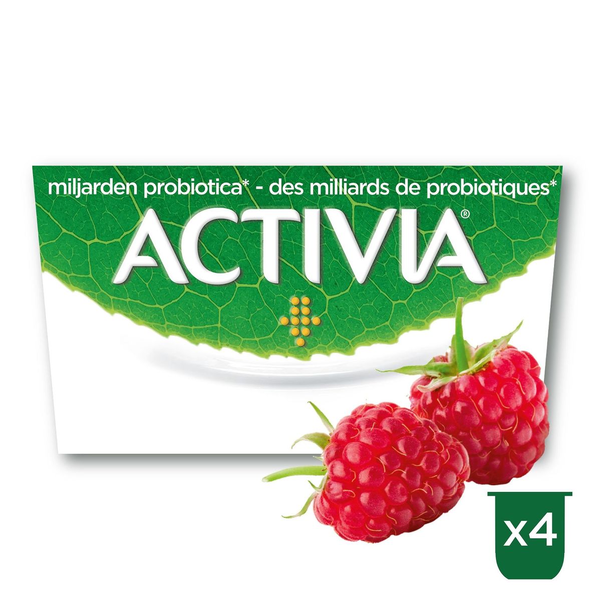 Activia Yaourt Framboise avec Probiotiques 4 x 125 g