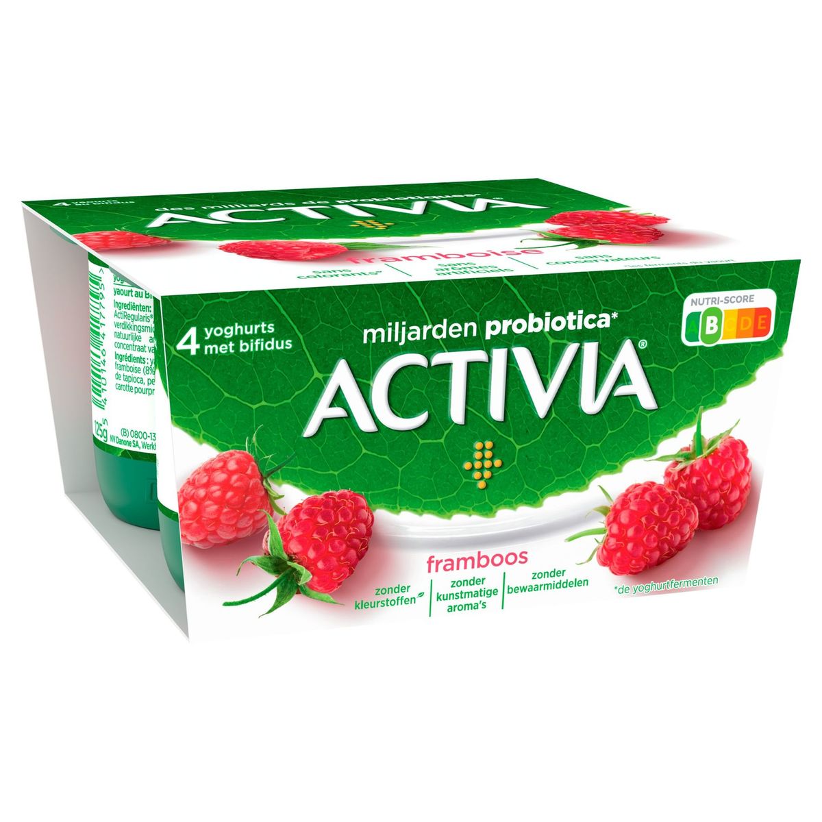 Activia Yaourt Framboise avec Probiotiques 4 x 125 g