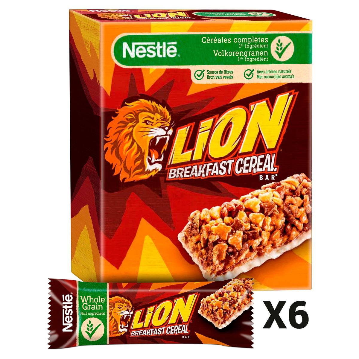 Lion Barre De Cereales Caramel Chocolat 6 X 25 G Carrefour Site