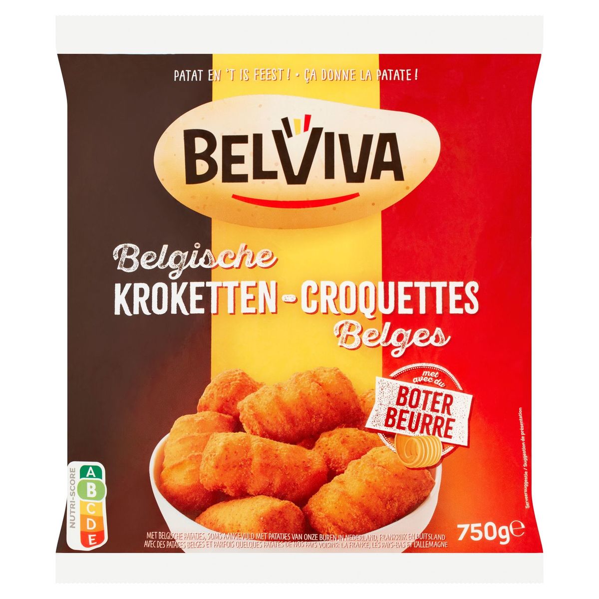 Belviva Croquettes Belges avec du Beurre 750 g