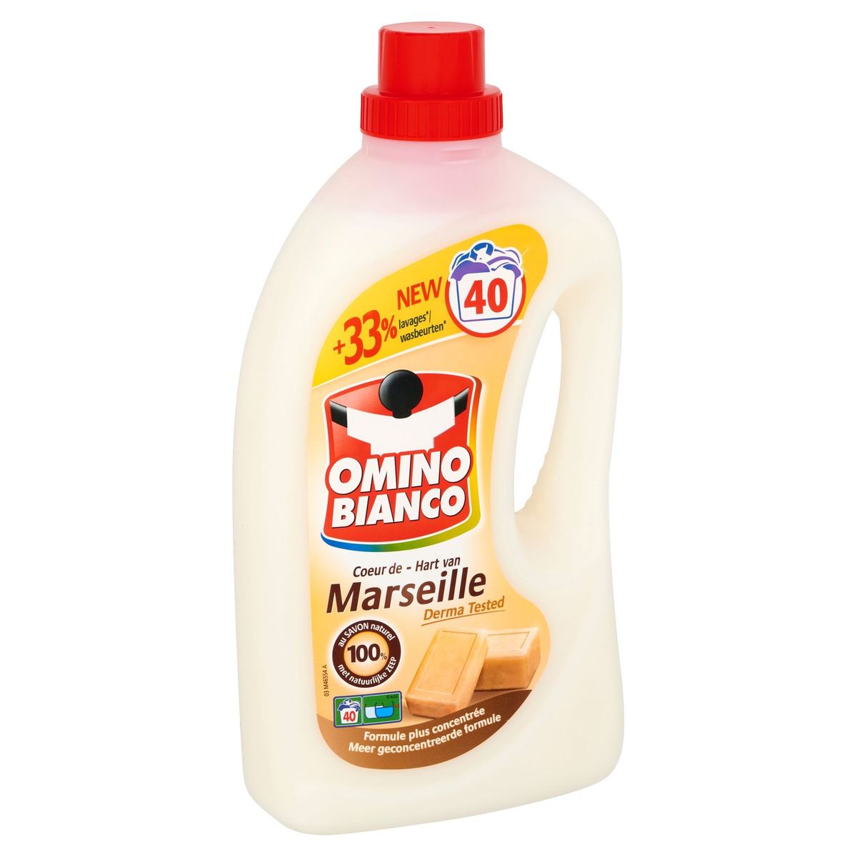 Omino Bianco Coeur de Marseille 40 Lavages 2000 ml