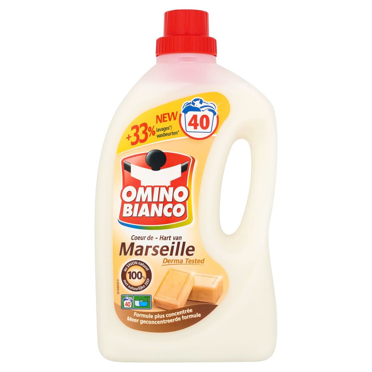 Omino Bianco Coeur de Marseille 40 Lavages 2000 ml
