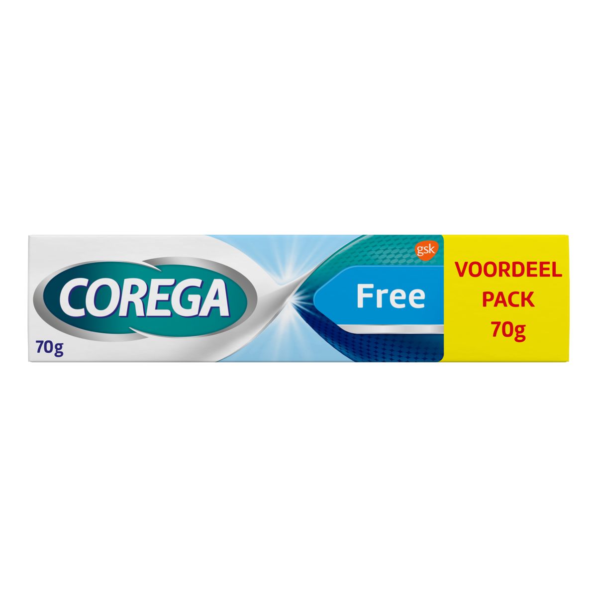Corega Free Kleefcrème voor de gebitsprothese 70 g