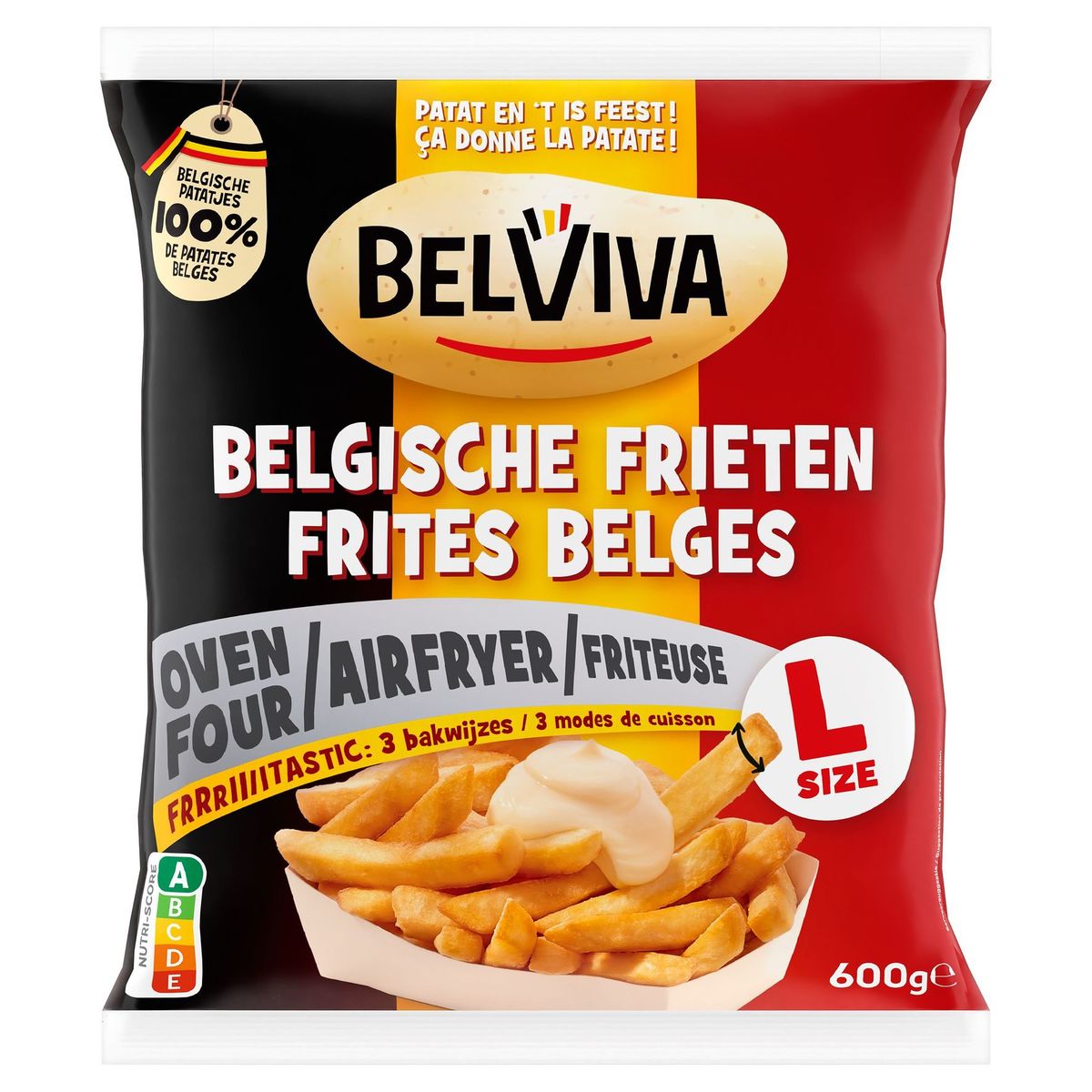Belviva Frites Belges Four Airfryer Friteuse L Size 600 g