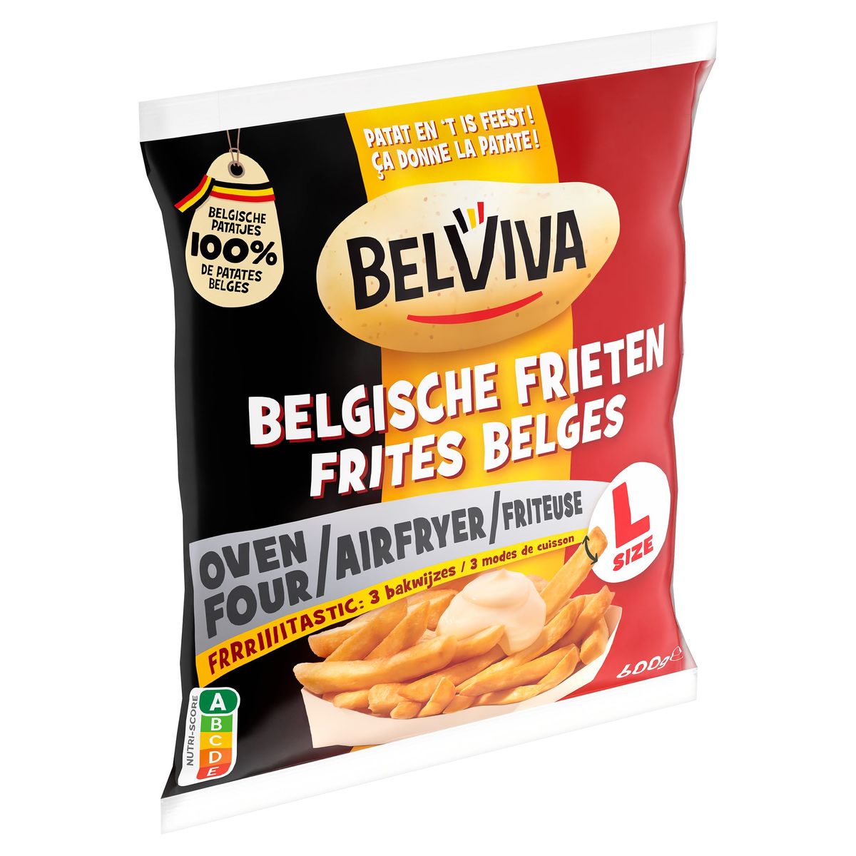 Belviva Belgische Frieten Oven Airfryer Friteuse L Size 600 g