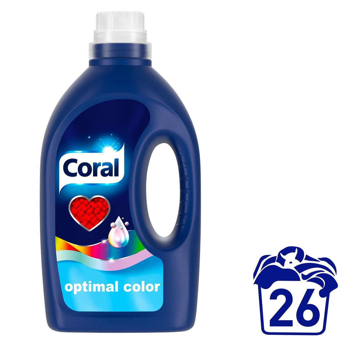 Coral  Vloeibaar Wasmiddel  Optimal Color  26 wasbeurten