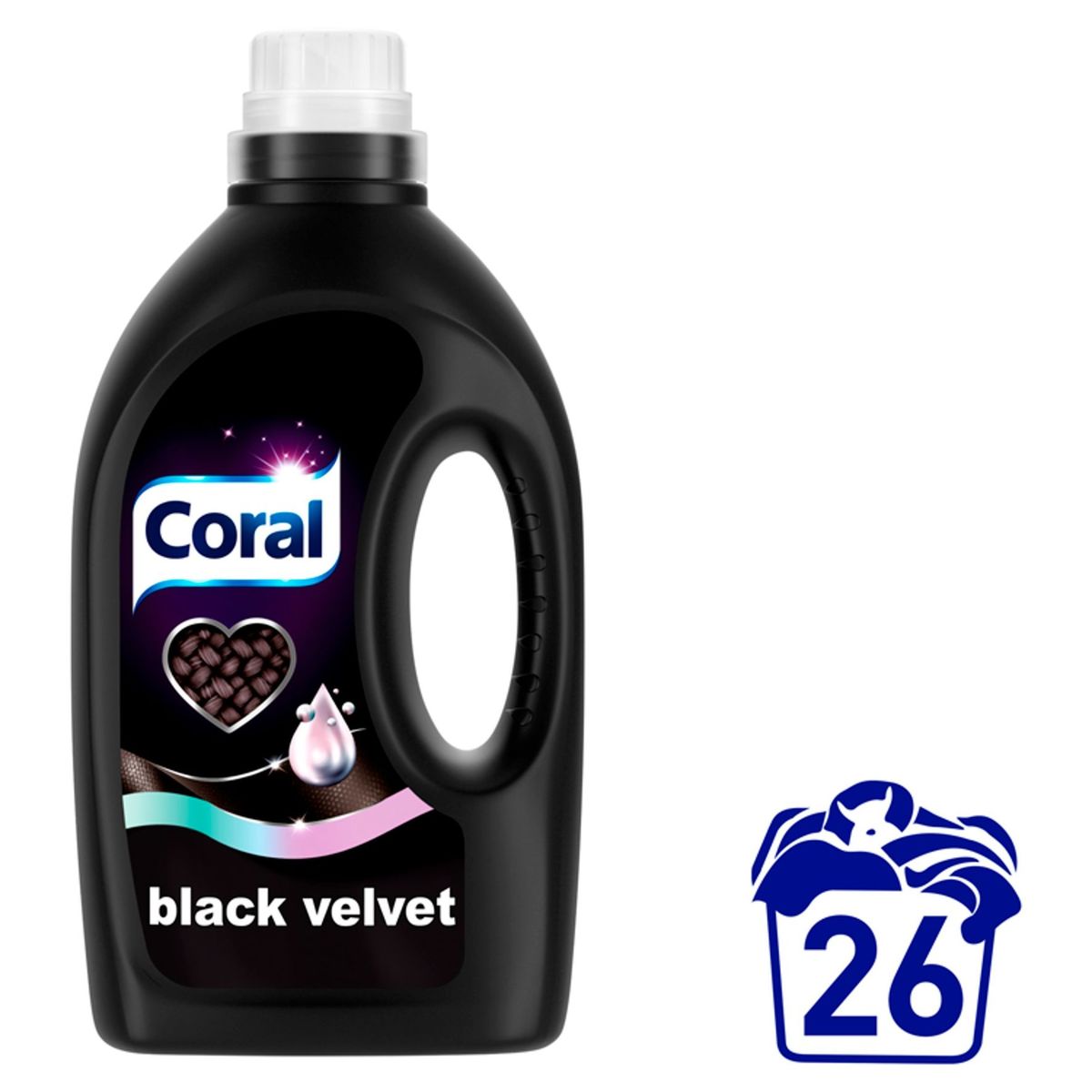 Coral  Vloeibaar Wasmiddel  Black Velvet  26 wasbeurten