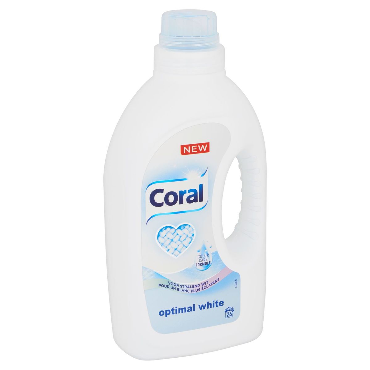 Coral Détergent Liquide pour Linge Blanc Optimal White 26 Lavages