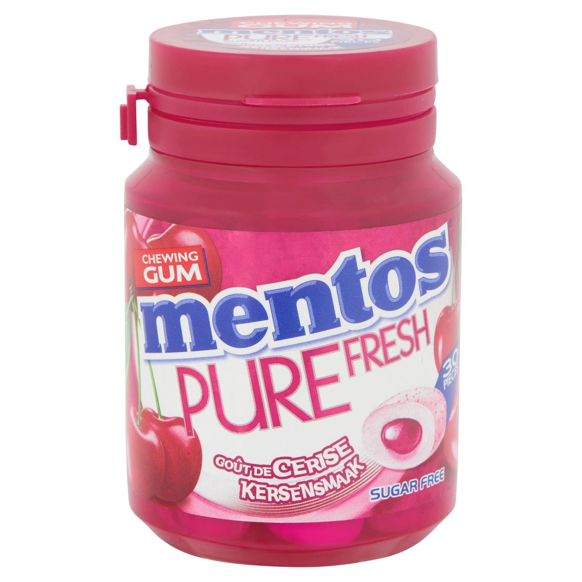 Mentos Gum Pure Fresh Cherry 30 Pièces 60 g