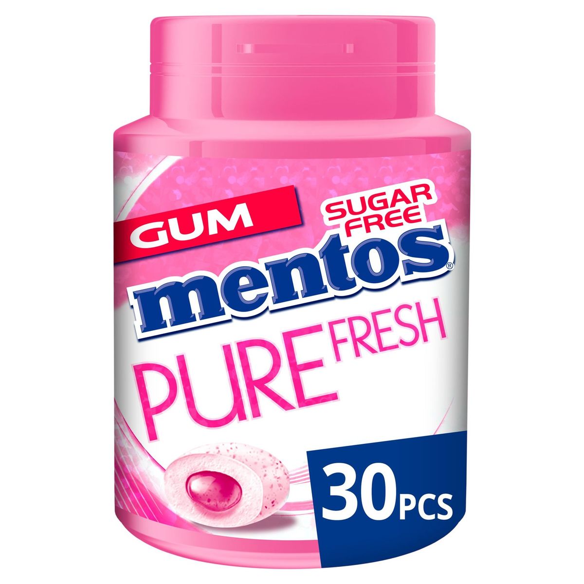 Mentos Gum Pure Fresh Bubble Fresh 30 Pièces 60 g