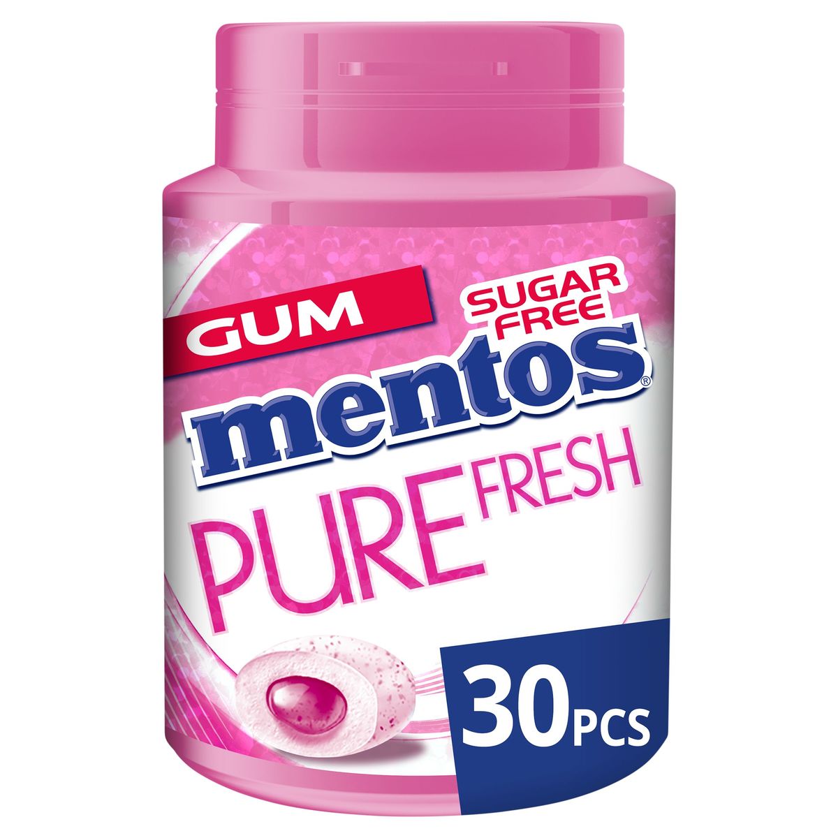 Mentos Gum Pure Fresh Bubble Fresh 30 Stuks