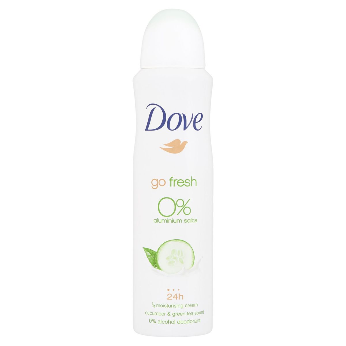 Dove Spray Deodorant Go Fresh 0% Cucumber and Green Tea 150 ml