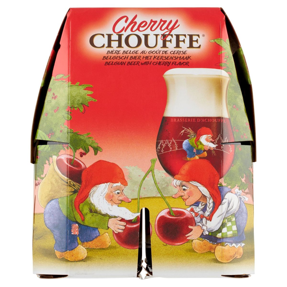Cherry Chouffe Bière Belge au Goût de Cerise Bouteilles 4 x 330 ml