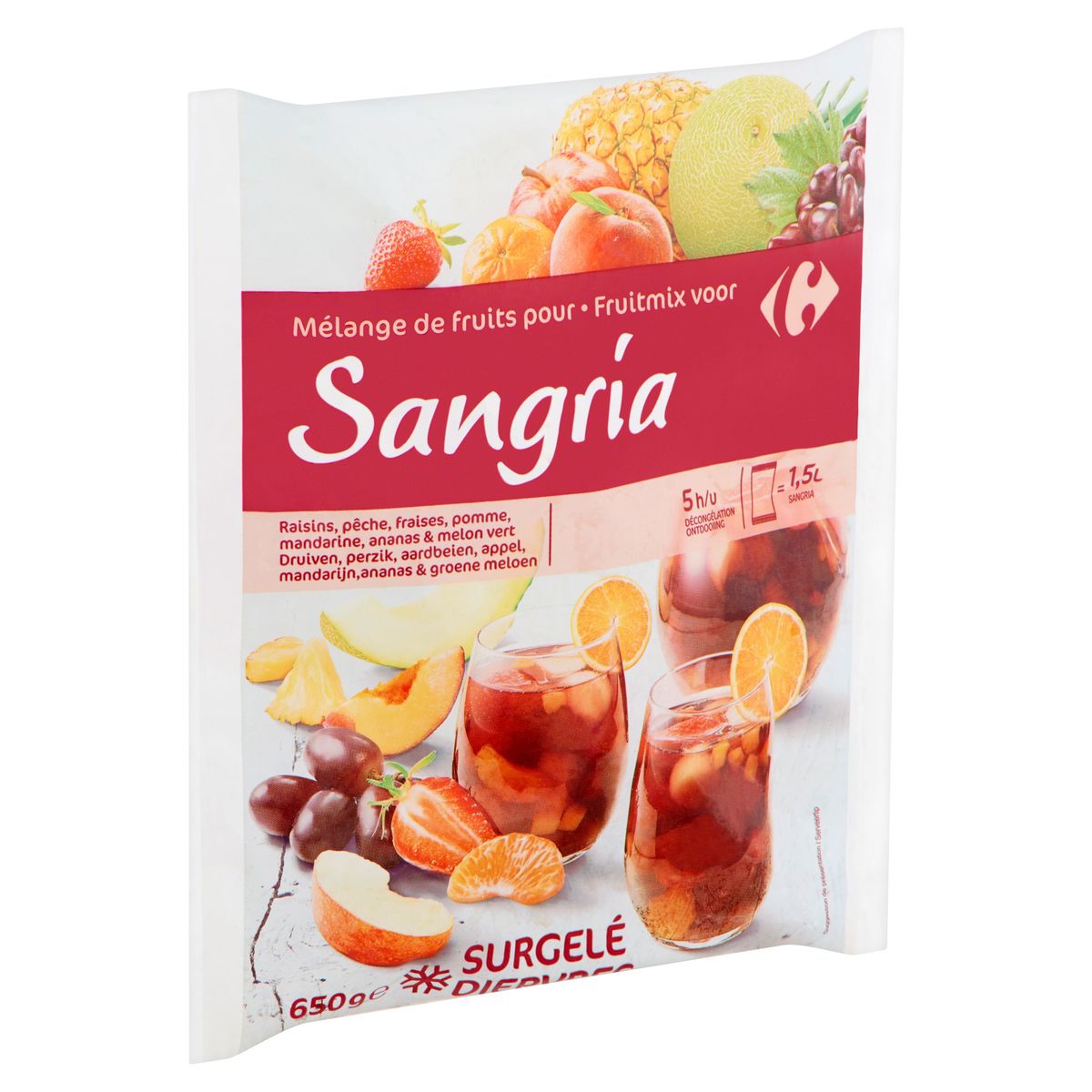 Carrefour Mélange de Fruits pour Sangria 650 g