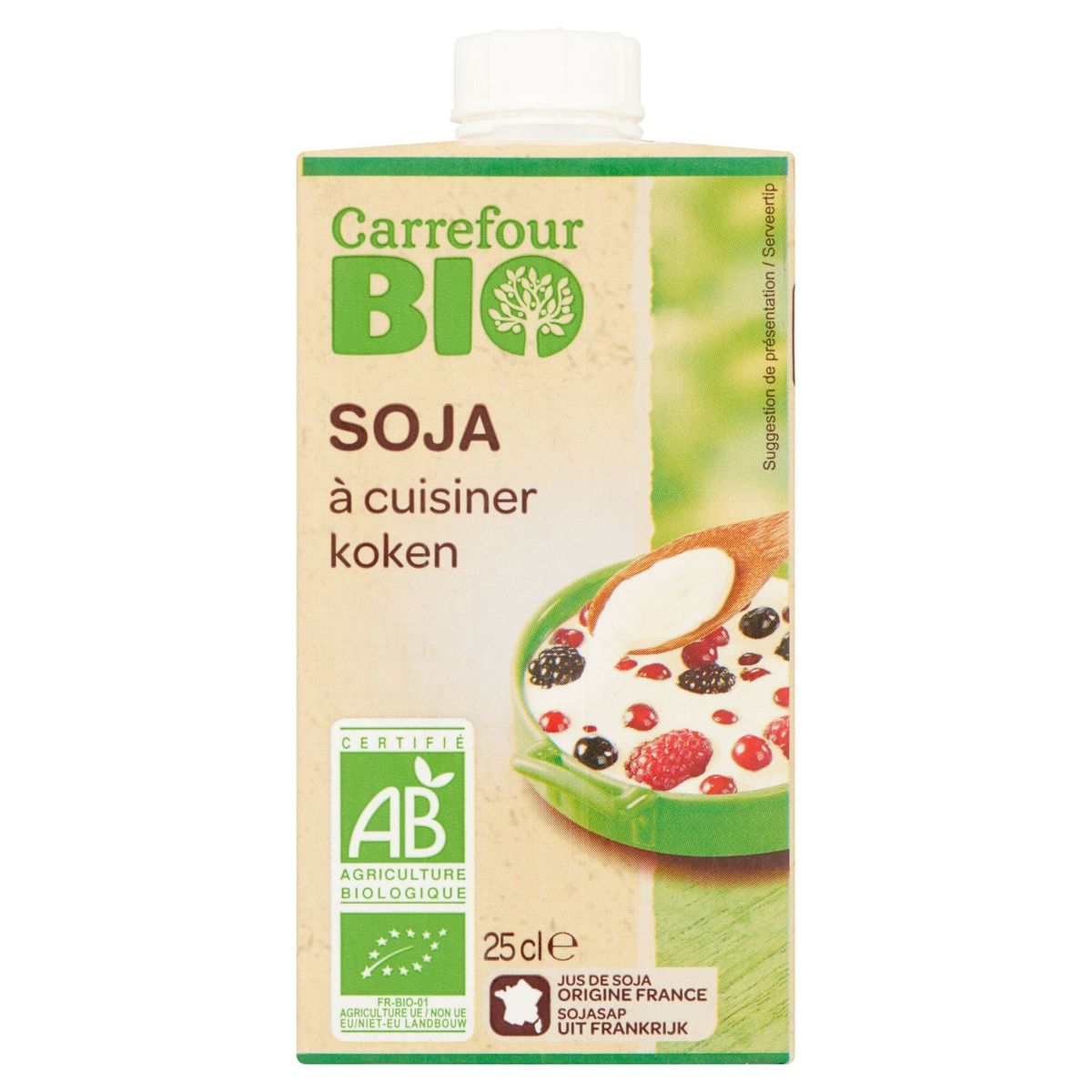 Carrefour Bio Soja à Cuisiner 25 cl
