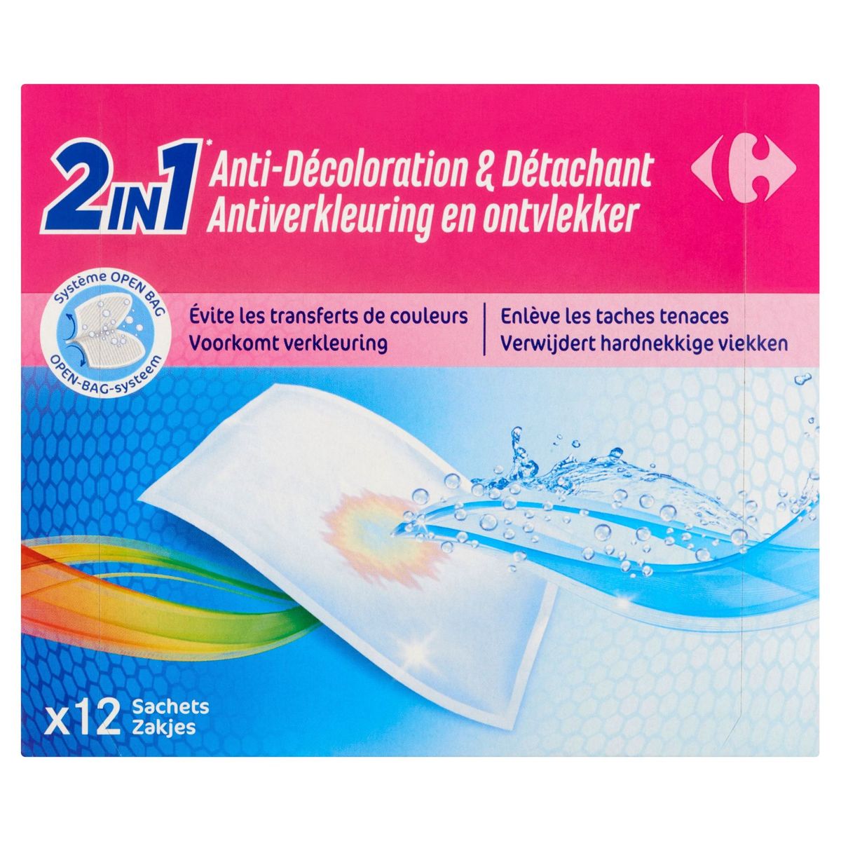 Carrefour Anti-Décoloration & Détachant 12 x 30 g