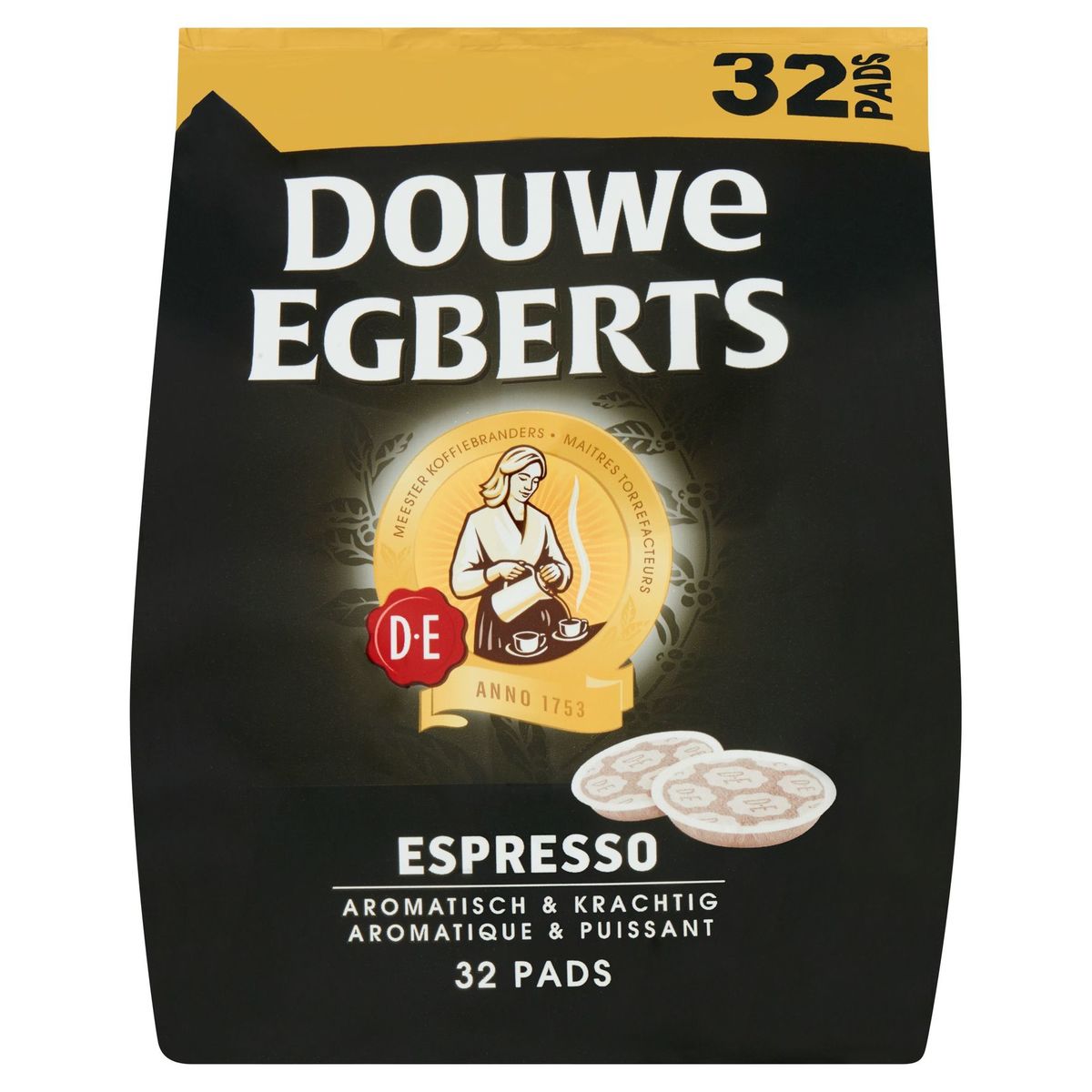 DOUWE EGBERTS Café Dosette Espresso 32 pièces