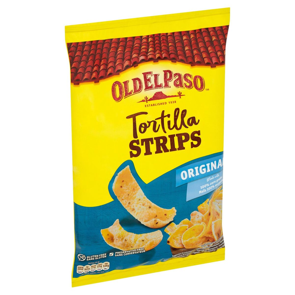 Old El Paso Tortilla Strips Original 185 g