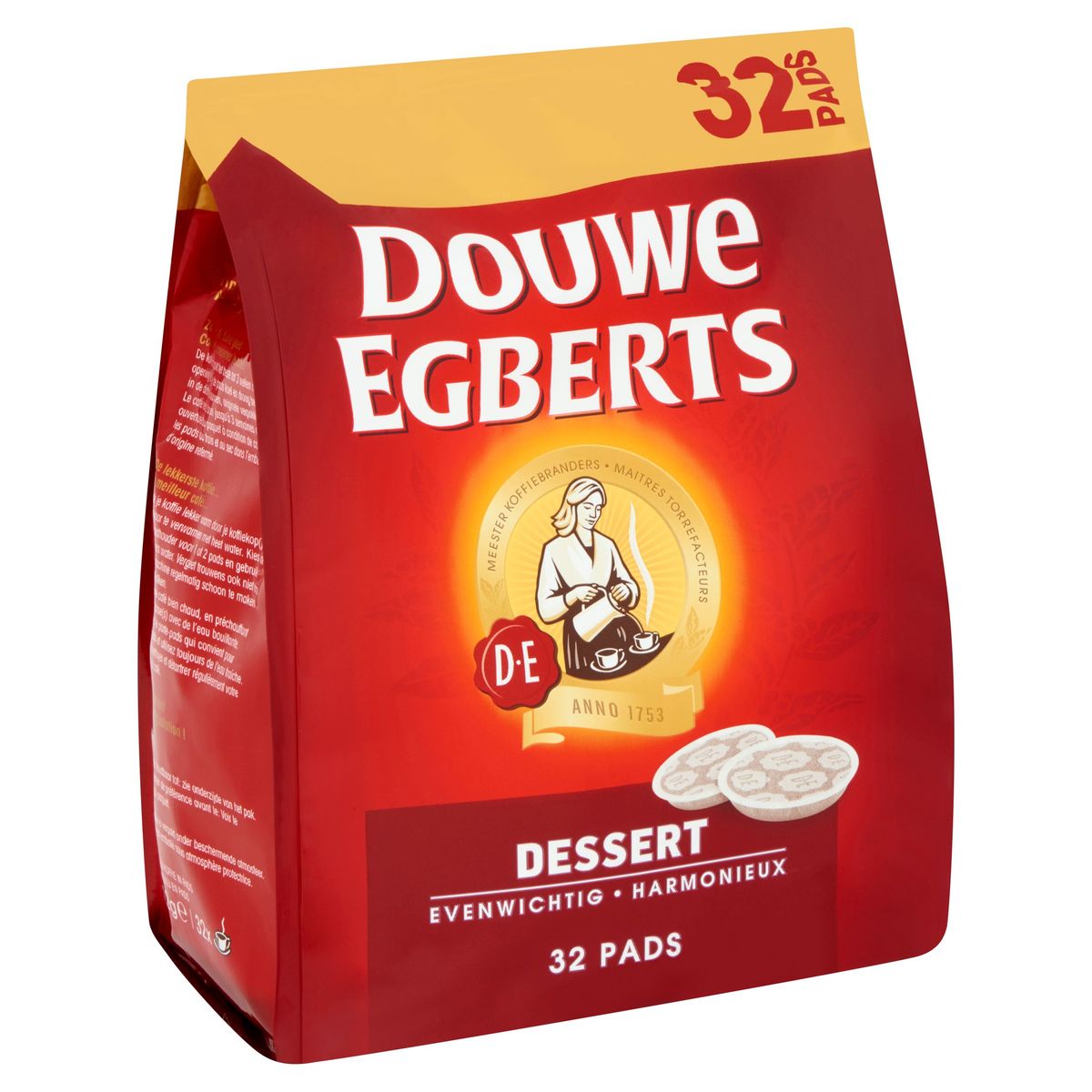 DOUWE EGBERTS Café Pads Dessert 32 Pièces