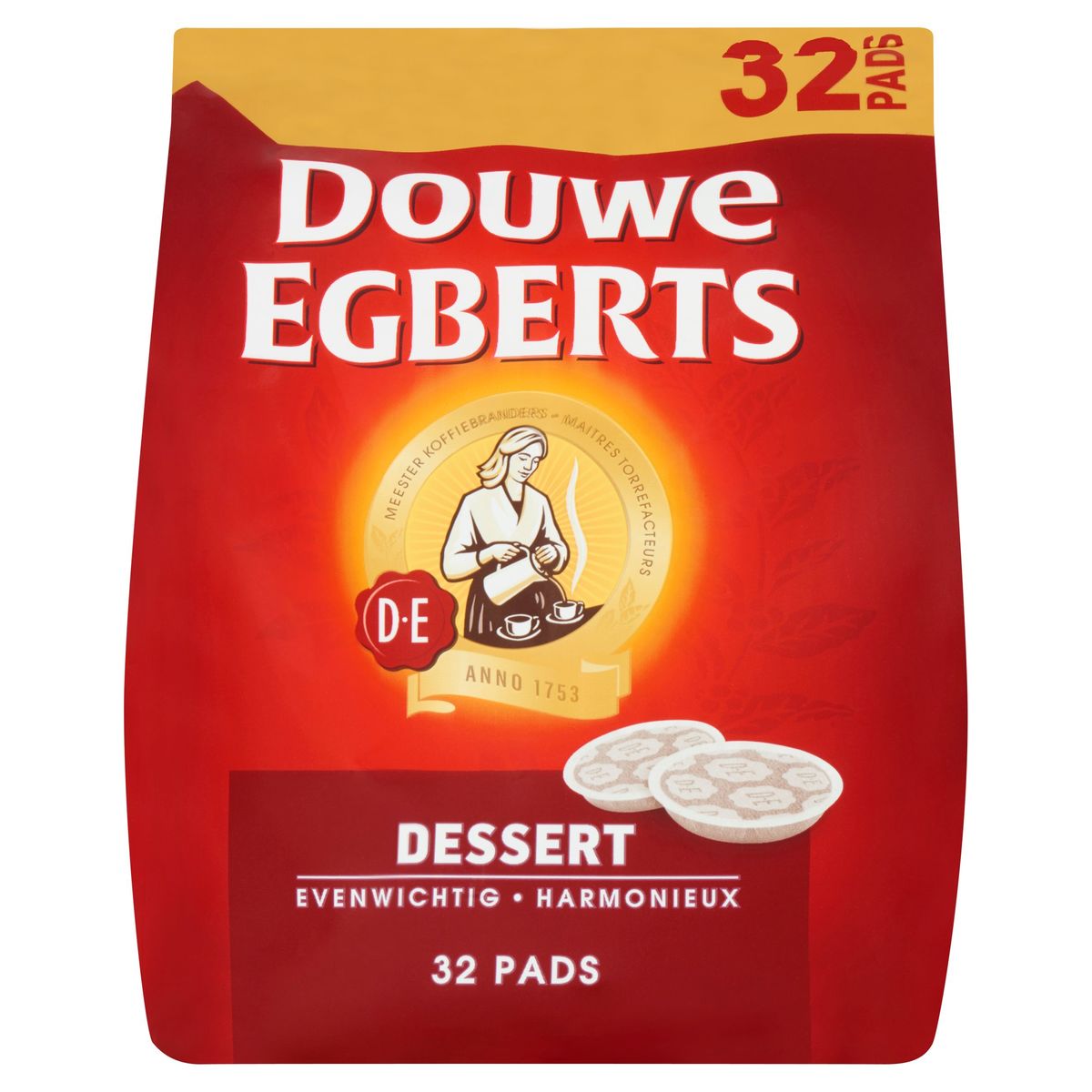 DOUWE EGBERTS Koffie Pads Dessert 32 Stuks