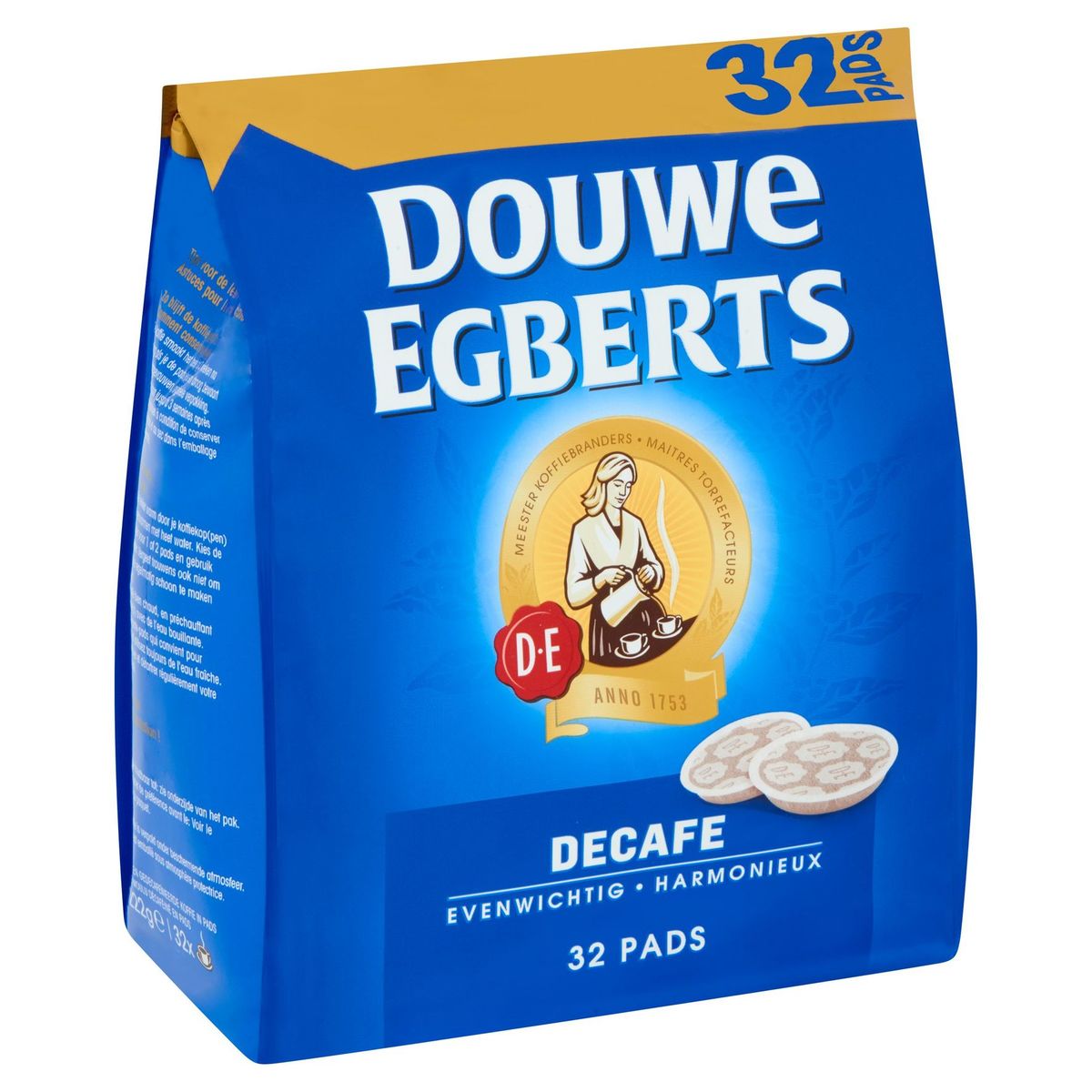 DOUWE EGBERTS Café Dosette Decafe 32 pièces