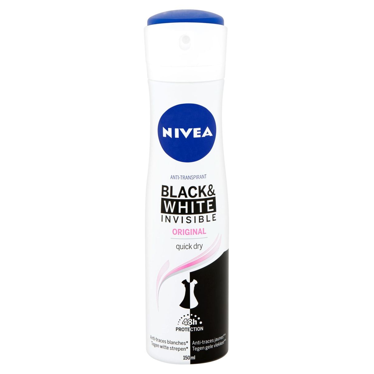 Nivea Anti-Transpirant Black & White Invisible Original 48h Protection 150 ml