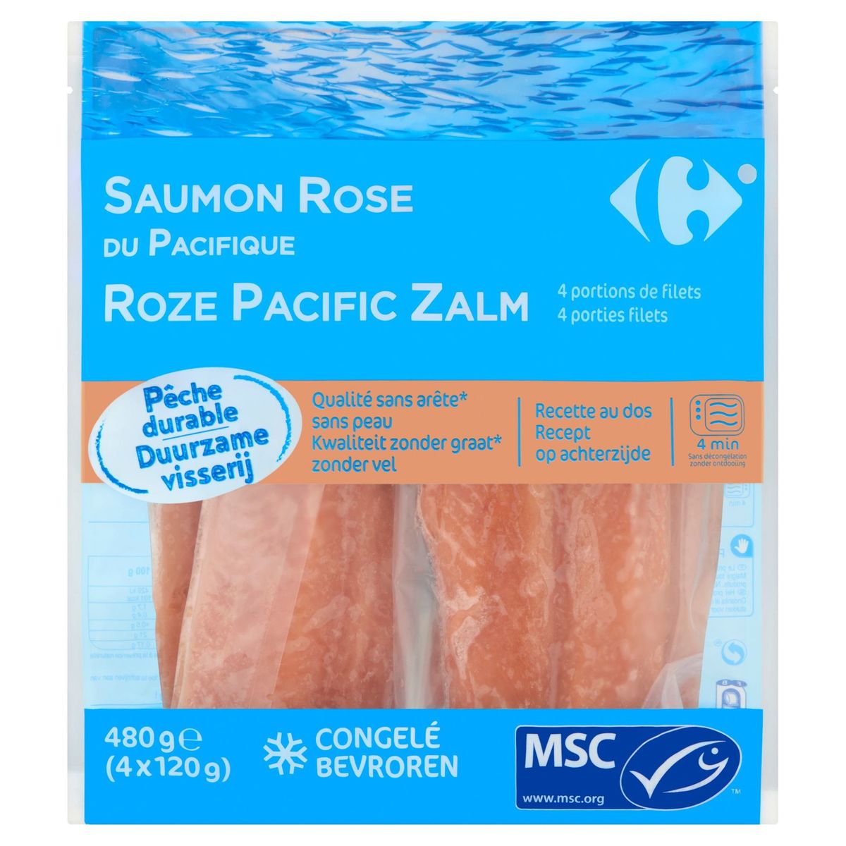 Carrefour Saumon Rose du Pacifique 4 x 120 g