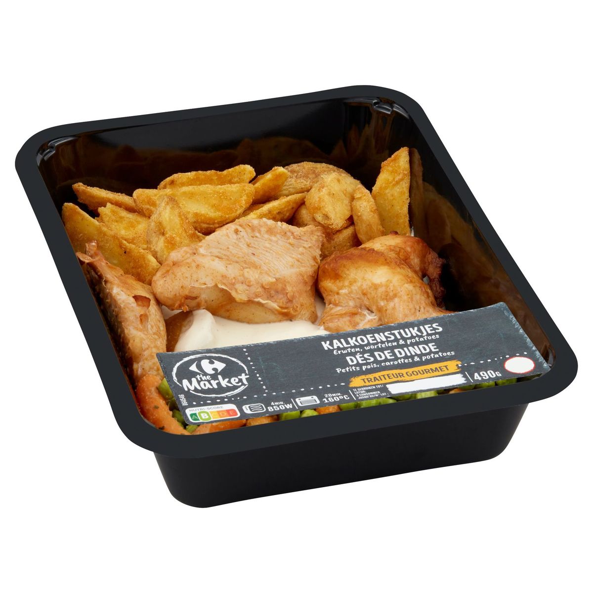 Carrefour The Market Traiteur Gourmet Dés de Dinde & Potatoes 490 g