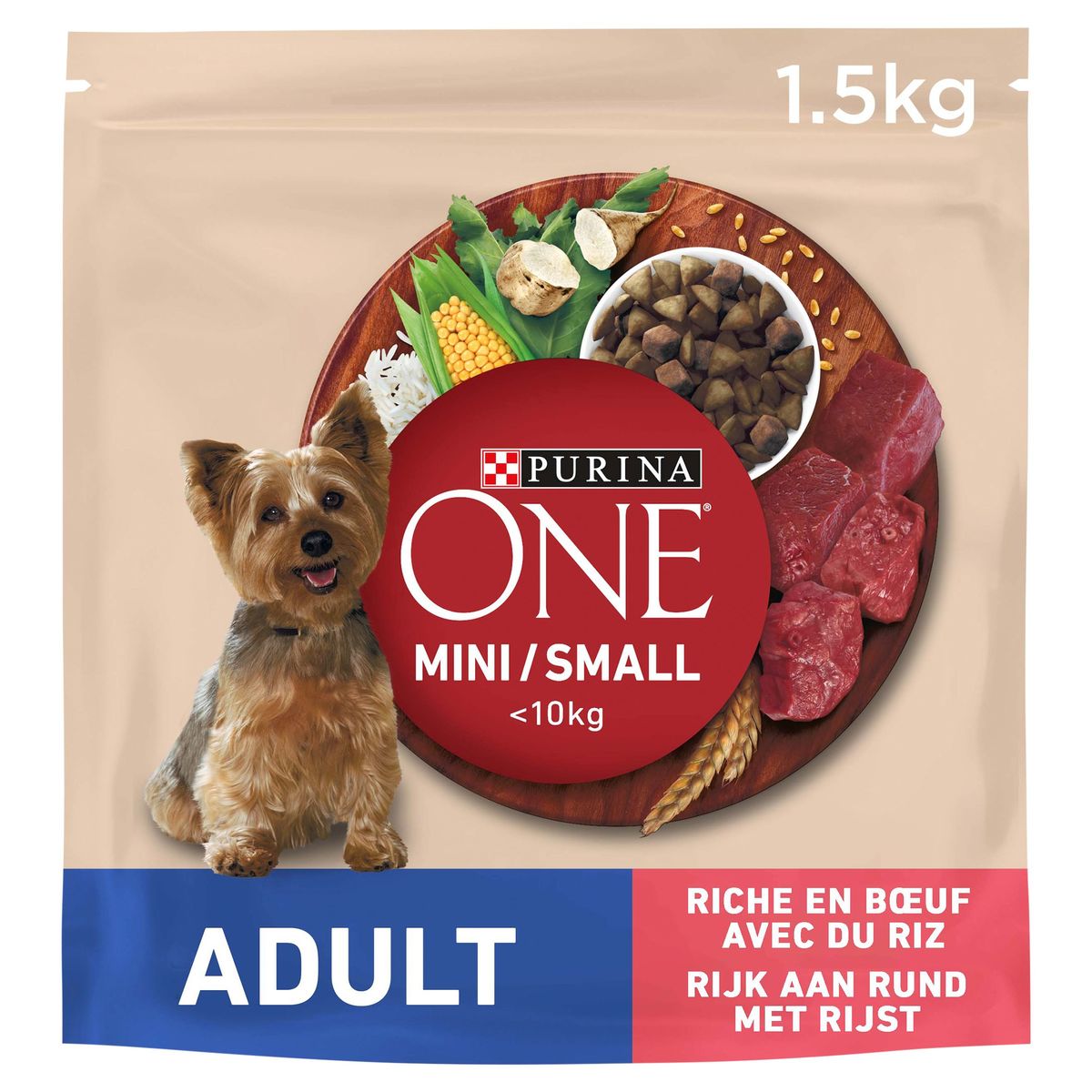 Purina ONE Hondenvoeding Mini Adult Rund 1.5kg