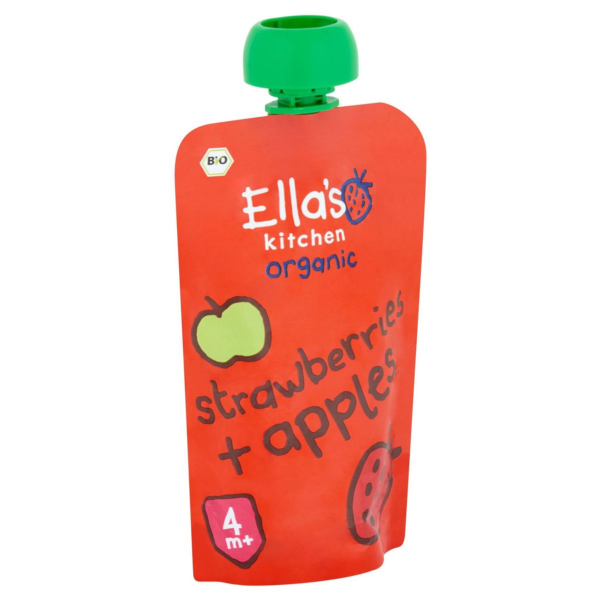 Ella's Kitchen Organic Strawberries + Apples 4+ Maanden 120 g