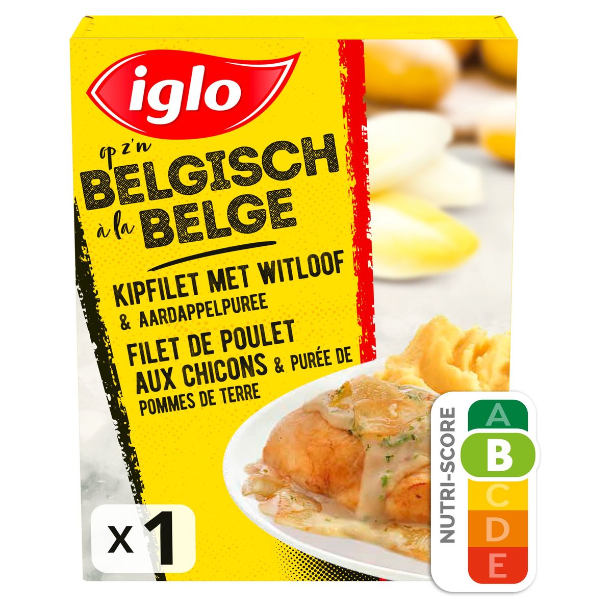 Iglo Kipfilets met witloof & aardappelpuree op z'n Belgisch 1 portie 425 g