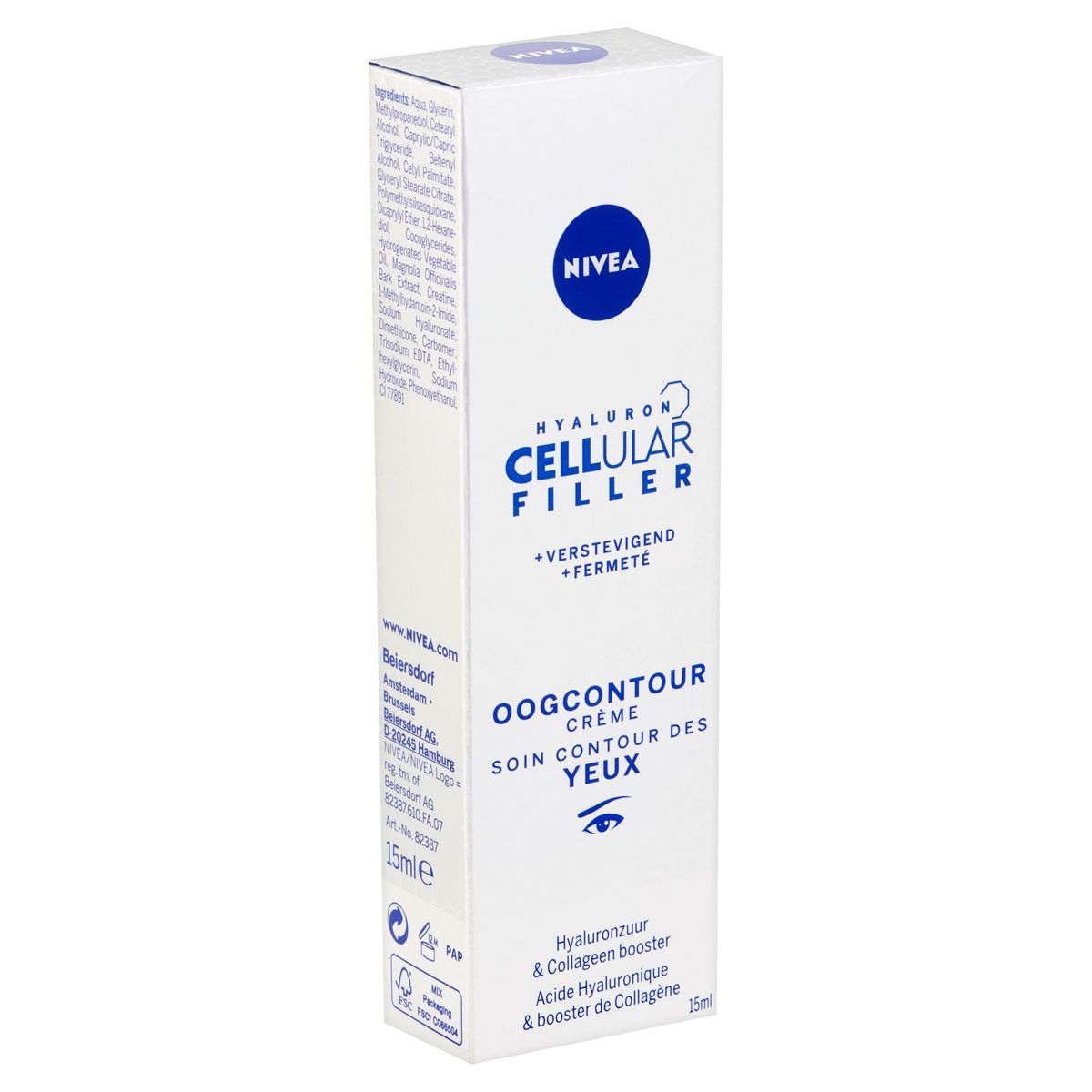 Nivea Hyaluron Cellular Filler + Fermeté Soin Contour des Yeux 15 ml