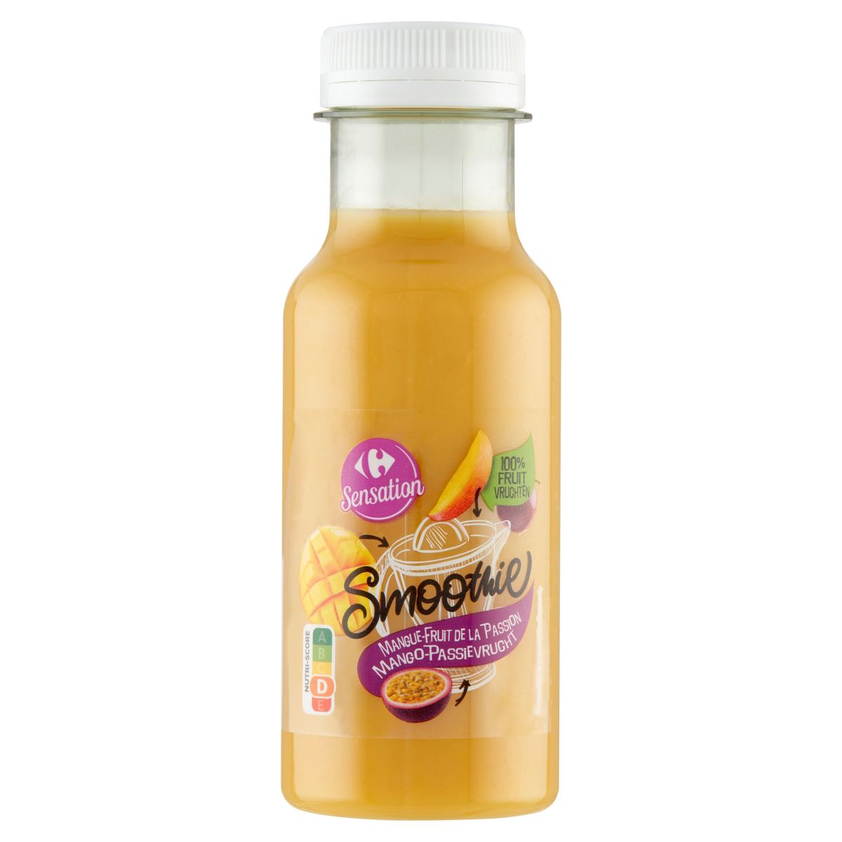 Carrefour Sensation Smoothie Mango-Passievrucht 250 ml